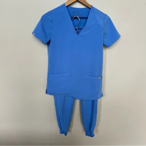 Figs Set Casma 3 Pocket Shirt and Zamora Jogger Pants Scrub Size XXS Petite Ceil thumbnail 8