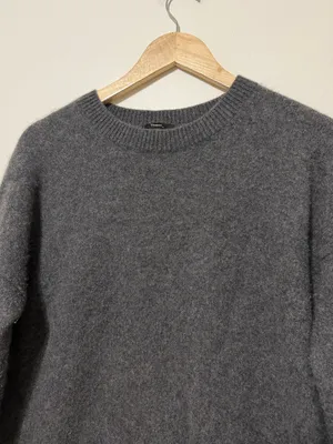 Theory Cashmere Gray Sweater Size Large Women’s Crewneck Jumper Pullover thumbnail 3