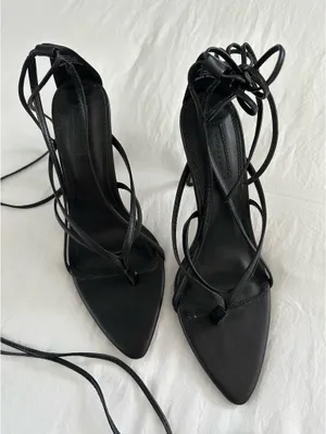 Topshop Heels Black Strappy thumbnail 2