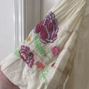 Free People Embroidered Bohemia Blouse XS Festival Ethereal Boho Floral thumbnail 5