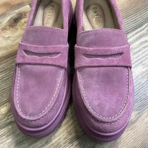 Portland Leather Patina Zoe Chunky Loafers Shoes Foxglove Pink 6 Suede y2k thumbnail 3