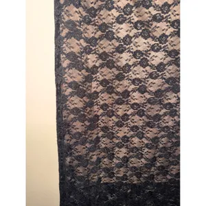 Hem & Thread NWT Women Black Floral Lace Midi Skirt Tan Lining M Whimsigoth thumbnail 2