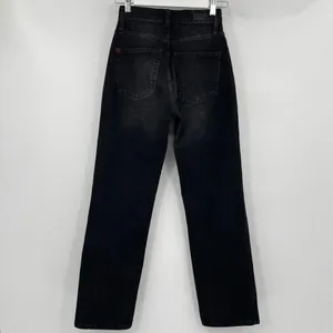 BDG‎ Cowboy Jeans Black Stretch Denim Straight Leg High Rise Women's Size 24 thumbnail 5