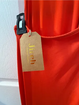 Red Strappy Cutout Evening Dress with Fringe thumbnail 12