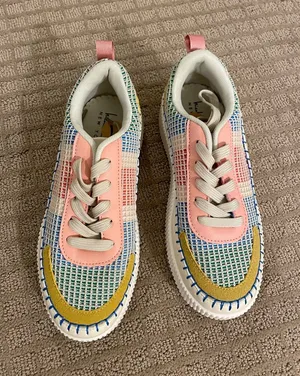 Nicole Miller Crochet Tennis Shoes thumbnail 1