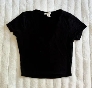 Bozzolo Cropped Tee Black thumbnail 1