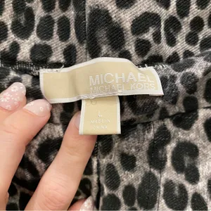 Ladies Michael Kors Snow Leopard Ponte Pants Pull-On Leggings L thumbnail 4