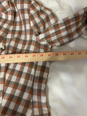 Nine West Plaid Double Breasted Blazer Brown Check Jacket M thumbnail 4