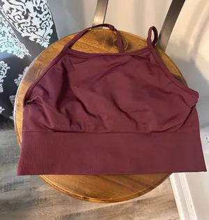 Lululemon Longline Bra B/C Cup Full Support Convertible Straps Burgundy Maroon 2 thumbnail 1