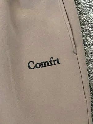 Unisex COMFRT Cloud Sweatpants Latte Size M Tan Size M thumbnail 3