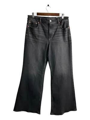 American Eagle Outfitters Black High-Rise Flare Jeans thumbnail 3
