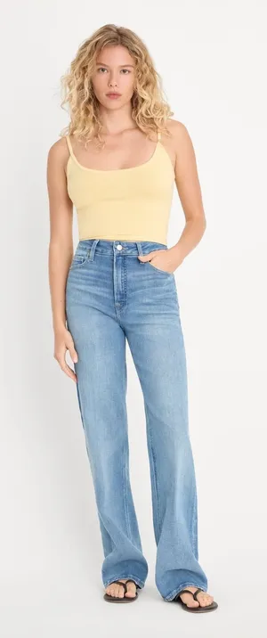 Good American Good True Straight Jeans Super High Rise Blue Indigo1243 Size 2/26 thumbnail 1
