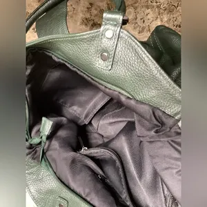 Genuine leather bag- beautiful modern color! 💚💚💚 thumbnail 16