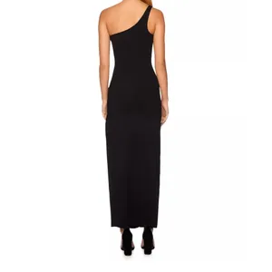 NWT Revolve Susana Monaco One Shoulder Cutout Maxi‎ Dress w Leg Slit Sz Large thumbnail 3
