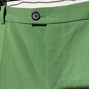 Zara High Rise Straight Leg Full Length Trousers Green Size XL 3736/047/500 thumbnail 8