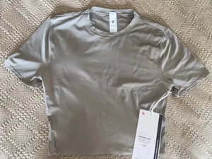 Lululemon Wundermost Crop tee  thumbnail 1