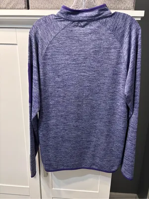 Colosseum Purple Heather 1/4Zip Long Sleeve Pullover Kansas State Wildcats Sz S thumbnail 7