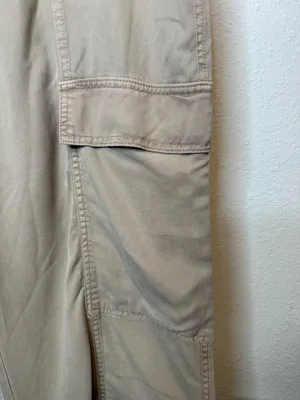 Risen Jeans Los Angeles The Carly Cargo Pants Taupe Wide Leg Size 2XL 90s Grunge thumbnail 2