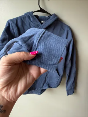 The North Face Blue Pullover Hoodie Fleece Sweatshirt Teen Girls L thumbnail 3