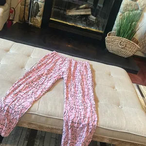 Pink Victoria's Secret Graphic Pajama Pants Boxer Style Size XS thumbnail 9