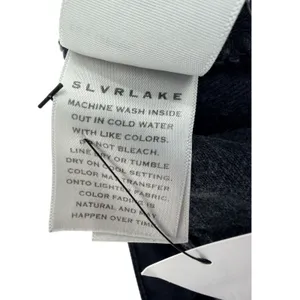 SLVRLAKE London Crop High Rise Straight‎ Leg Jeans Faded Black Size 29 USA thumbnail 8