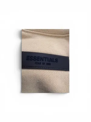 Fear of God Essentials Sweatshirt – Beige Embossed Logo – Size 12 thumbnail 3