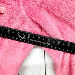 Free Country Pullover Women Small Pink‎ Collared Button Fleece Kangaroo Pocket thumbnail 3