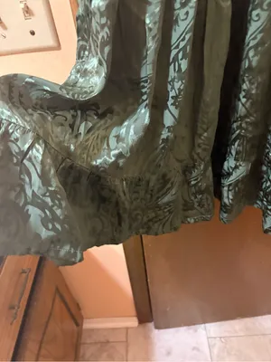Anthropologie Green Jacquard Maxi Dress thumbnail 6