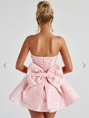 Babyboo NWT Women Small Pink Strapless Mini Dress Romantic Coquette Soft Girl thumbnail 5