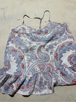 Abercrombie & fitch Paisley Print Spaghetti Strap Tank small thumbnail 6
