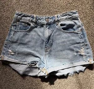 Pacsun Light Wash Jean Shorts thumbnail 1