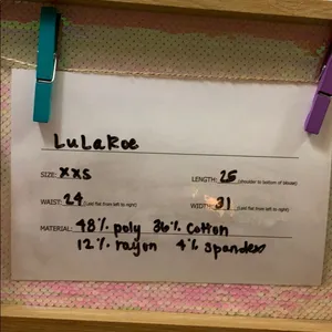 LuLaRoe EUC peach space dyed Irma thumbnail 6
