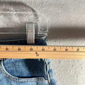 1023 |‎ PacSun High Waisted Cuffed Denim Jean Shorts Blue Womens 26 thumbnail 5