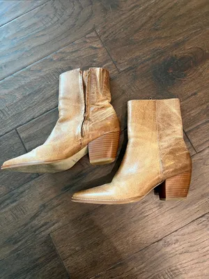 Matisse The Caty Mainline Brazilian Luxe Tan Pointed-Toe Leather Boots 6 thumbnail 7