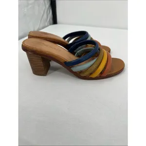 Madewell Multicolor Strappy Block Heel Mules thumbnail 3