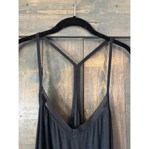 Beyond Yoga Womens Black Racerback Mesh Trim Drawstring‎ Jumpsuit Medium thumbnail 8