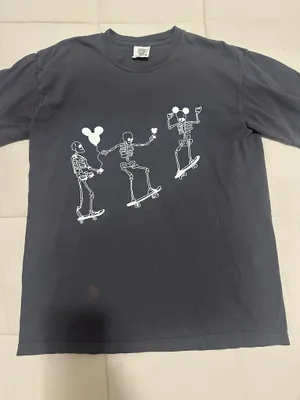 Disney Skeleton Graphic Tee Comfort Colors thumbnail 2