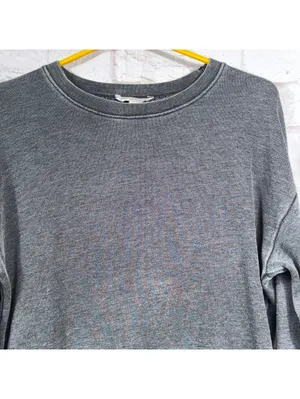 American Eagle Outfitters Large Grey Lace-Up Sweatshirt thumbnail 2