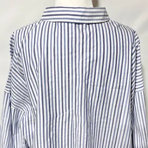 New Everlane 100% Cotton The Woven PJ Button Down Top Blue Stripe Size XL thumbnail 12