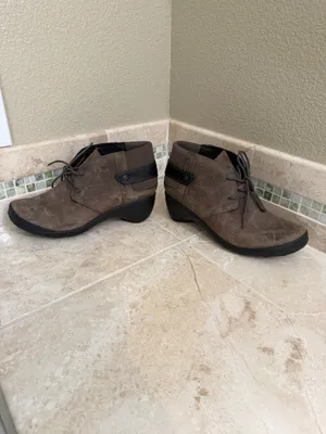 Merrell Veranda Waterproof Comfort Ankle Bootie Boots Size 8 Cloudy Brown thumbnail 4