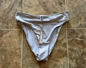 Skims Swim Mid Waist Bottom Chrome Large thumbnail 4