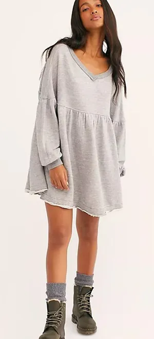 Women’s Navy Free People Prudence Pullover Size: L thumbnail 1