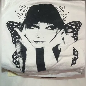 Loveless White Graphic Tee Shirt Black Size M thumbnail 1