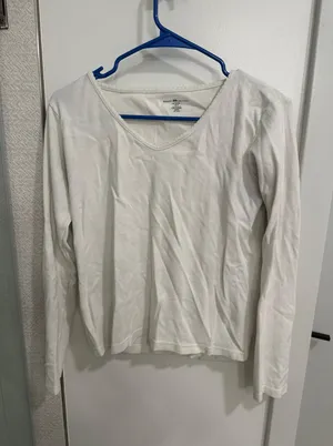 Brandy Melville White Long Sleeve Top thumbnail 1