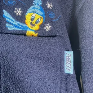 Looney Tunes Tweety Bird‎ Fleece Shirt Jacket Womens Small Embroidered Cartoon thumbnail 3