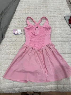JoyLab™ Women's Drop Waist Smocked Active Dress - Light Pink thumbnail 4