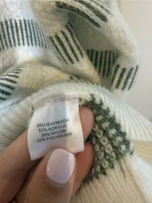 Absolutely Cream and Olive Striped Crewneck Sweater thumbnail 4