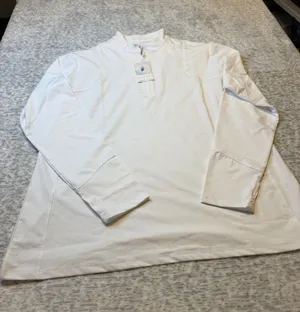 Sport Haley Womens White Long Sleeve 1/4 Zip‎ Golf Pullover Top XL NWT thumbnail 1