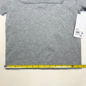 90 Degree by Reflex Top Womens M Gray Ribbed Seamless Square Neck Stretch Size M thumbnail 6