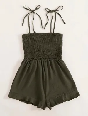 Olive Green Romper thumbnail 2